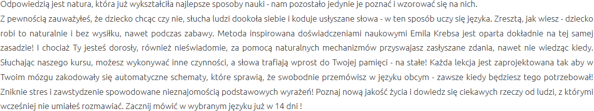 Efektywna Metoda Nauki Koszalin